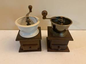 lot 226 image: Two Old Style Coffee Grinders