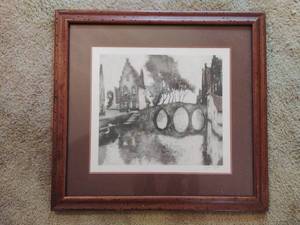 lot 72 image: Piece of Signed Framed Artwork
