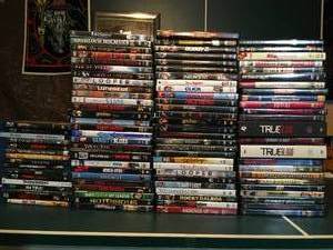 lot 254 image: Lot of 80 DVDS and 16 BLU-RAYS