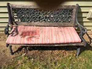 lot 259 image: Iron Bench