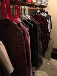 lot 262 image: Large Closet Lot Full of Clothes, Shoes, Misc. Decor, DVDs and Accessories