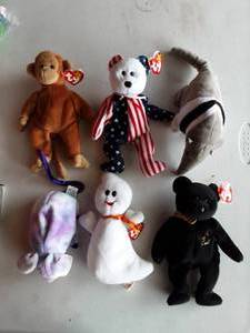 6-Beanie Babies