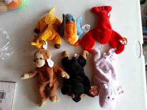 6-Beanie Babies