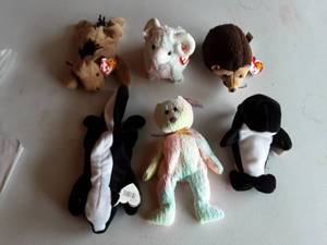 6-Beanie Babies