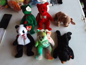 6-Beanie Babies