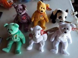 6-Beanie Babies