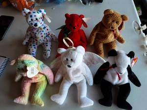 6-Beanie Babies