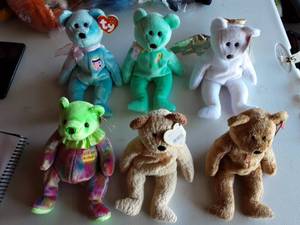 6-Beanie Babies
