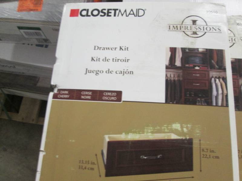 lot 159 image: ClosetMaid Impressions 25x10 inch D... End of K