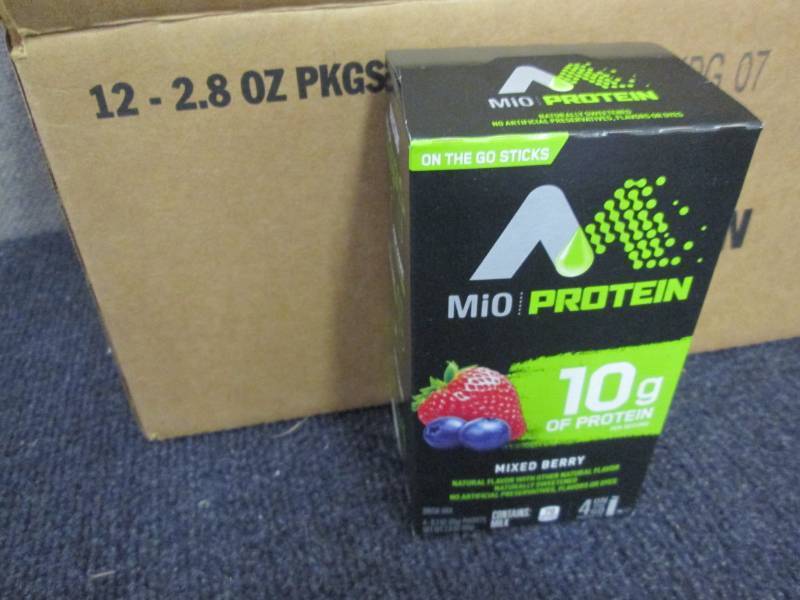 lot 166 image: Case of Mio Protein Drink Mix Mixed... End of K