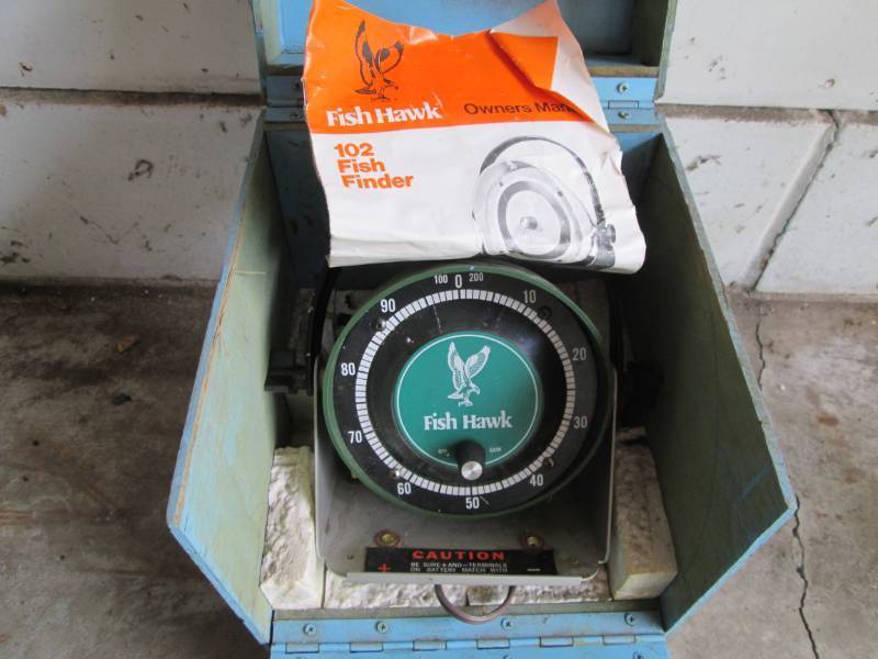 lot 33 image: Fish Hawk 102 Fish Finder In Box Wi... End of K