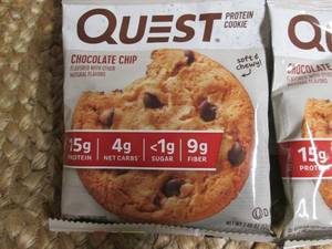 lot 3 image: (12) Quest Protien Cookie (Chocolate Chip) End of K