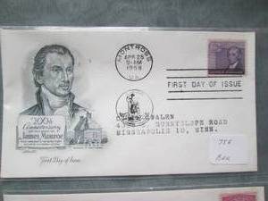 lot 13 image: (4) First Day Issue Stamps See Photos Coin D