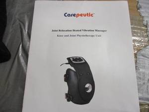 lot 44 image: Carepeutic Joint Relaxation Heated Vibration Massager Knee and Joint Physiotherapy Unit End of K