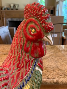 lot 123 image: Decorative Rooster