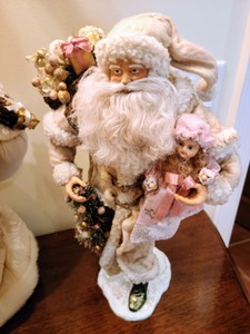 lot 93 image: Three  Santa Figurines