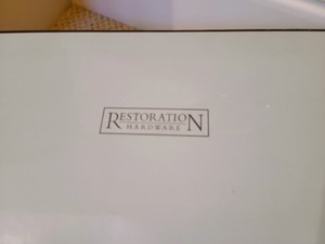 lot 135 image: Restoration Hardware Set of Six Pillar Candle String Lights
