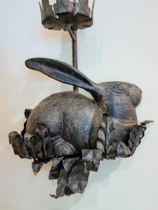 lot 137 image: Hanging Rabbit Candleholder