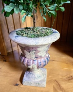 lot 149 image: Pair of Potted Faux FoliageTopiaries