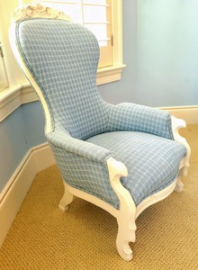 lot 158 image: Petite Victorian Style Armchair