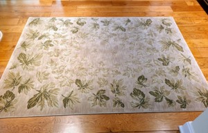 lot 163 image: Large Taupe Area Rug With Gold And Green Accents By Oriental Weavers