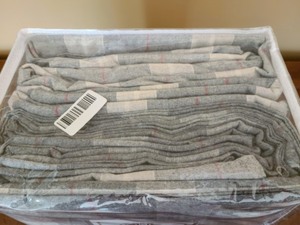 lot 165 image: New Queen Size Grey Flannel Sheet Set