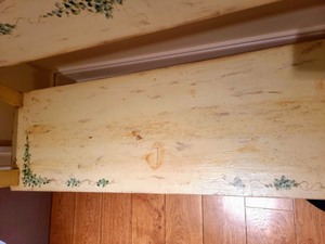 lot 170 image: Painted Wood Bench