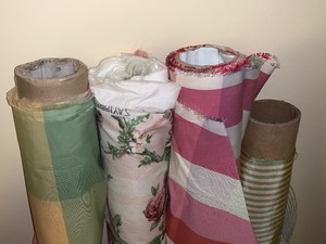 lot 57 image: Four Partial Bolts of Fabric