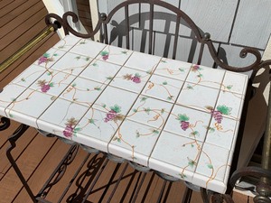 lot 180 image: Tiled Decorative Beverage Cart