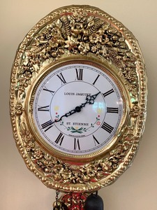 lot 23 image: Vintage Howard Miller Louis Jaquine St. Etienne Clock
