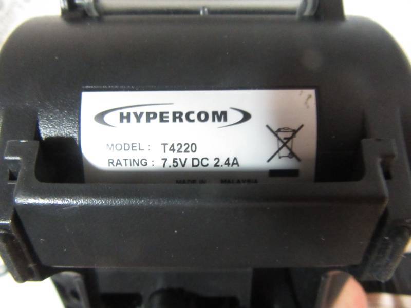 lot 85 image: Hypercom T4220 Credit Card machinerecipt printer