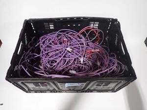 lot 64 image: CAT 5 cables, Not counted, roughly 6.5 feet