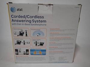 lot 86 image: AT&T Corded Cordless telephone with answering system