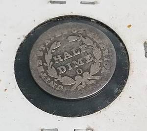 1838-O US SEATED HALF DIME RARE DATE