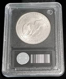 1971 US EISENHOWER DOLLAR BU BLACK SLAB