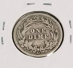 1911-D BARBER SILVER DIME