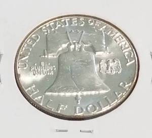 1958 FRANKLIN HALF DOLLAR BU