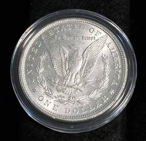 1880 MORGAN SILVER DOLLAR IN AIRTITE