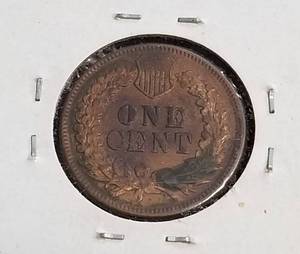 1889 INDIAN HEAD CENT SHARP AU