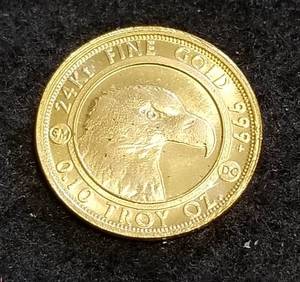 2017 GOLD PROSPECTOR 110th OZ .999 FINE GOLD ROUND