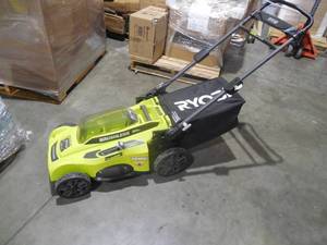 lot 31 image: RYOBI 20 in. 40-Volt Brushless Lithium-Ion Cordless Battery Walk Behind Push Lawn Mower