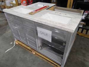 lot 16 image: WHOLESALE PALLET LOT OF BATHROOM VANITYS