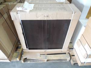 lot 26 image: (2) WALL KITCHEN CABINETS IN JAVA