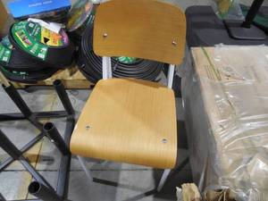 lot 41 image: Natural White Cabin Dining Side Chair