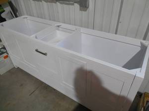 lot 123 image: Sheffield 80 in. Double Vanity Cabinet