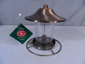 lot 35 image: New Perky Pet Copper Panorama Bird Feeder