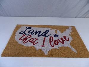 lot 67 image: New Land That I Love Outdoor Welcome Mat