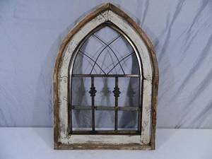 lot 80 image: New Recycled Wood Window  Decoration