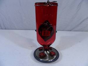 lot 85 image: New Glass Perky Pet Antique Hummingbird Feeder