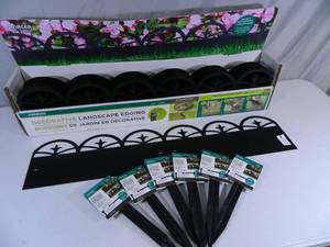 lot 108 image: New Case of Metal Decorative Landscape Edging and New Edging Stakes